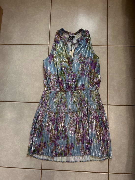 Current Air Dresses & Skirts - Current Air Blue Floral Halter dress